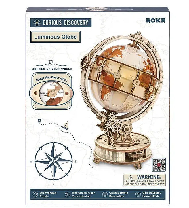 The Luminous Globe - 3D Wooden Puzzle DIY - Rolife