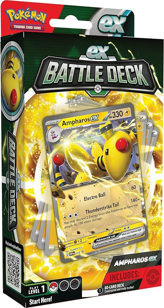 The Pokémon TCG: Ampharos ex Battle Deck