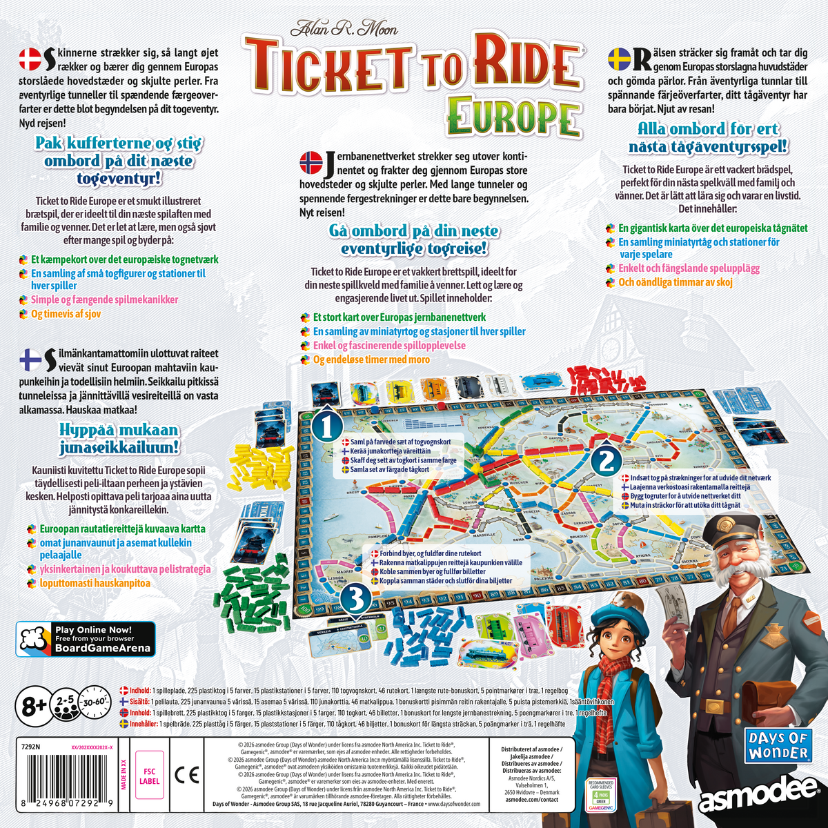 Ticket To Ride Europe (Sv) Refresh