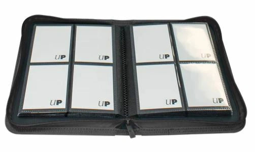 UP - Vivid:  4-Pocket Zippered PRO-Binder - Black