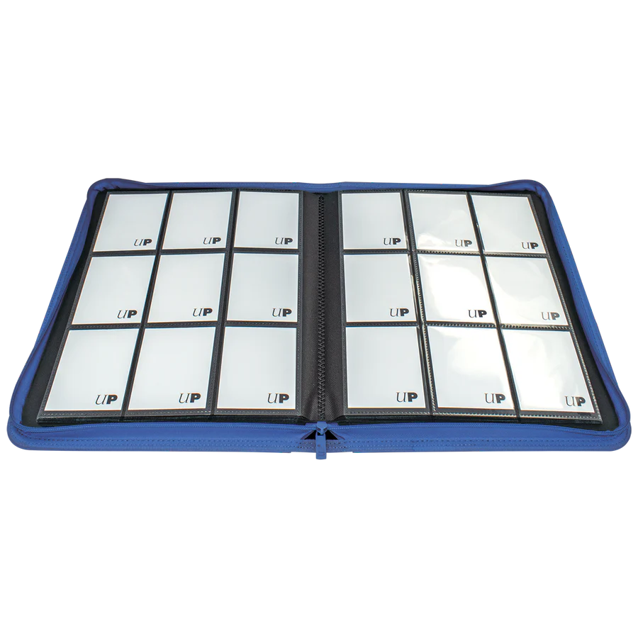 UP - Vivid:  9-Pocket Zippered PRO-Binder - Blue