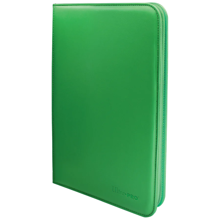 UP - Vivid:  9-Pocket Zippered PRO-Binder - Green