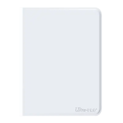 UP - Vivid: 9-Pocket Zippered PRO-Binder - White