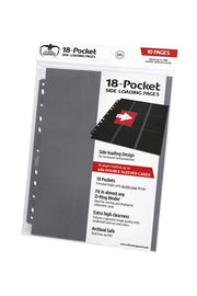 Ultimate Guard 18-Pocket Pages Side-Loading Grey (10)