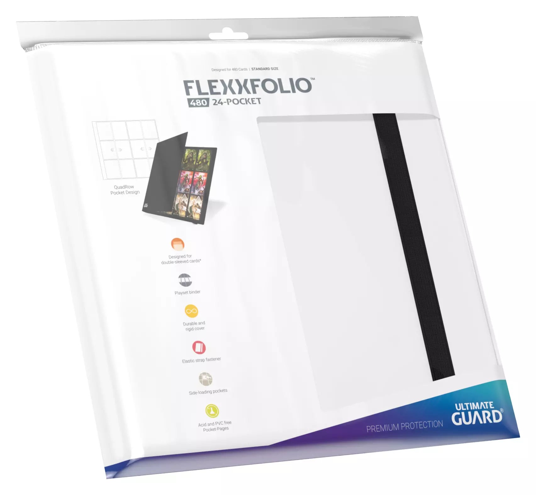 Ultimate Guard Flexxfolio 480 - 24-Pocket (Quadrow) - White