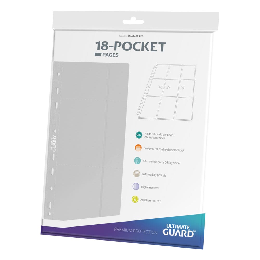 Ultimate Guard 18-Pocket Pages Side-Loading White