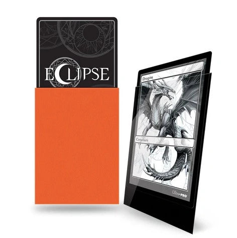 UP - Standard Sleeves - Gloss Eclipse - Pumpkin Orange (100 Sleeves)