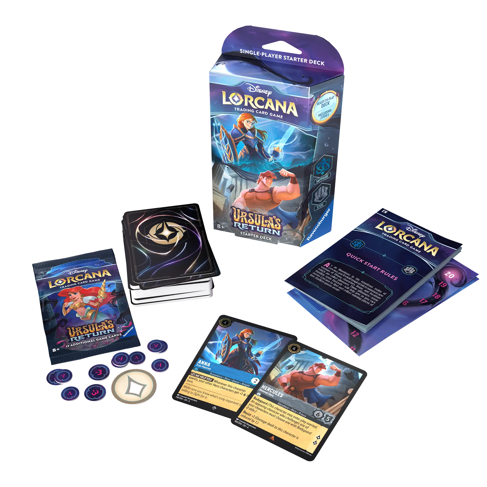 Disney Lorcana TCG: Ursula's Return - Starter deck - Anna & Hercules