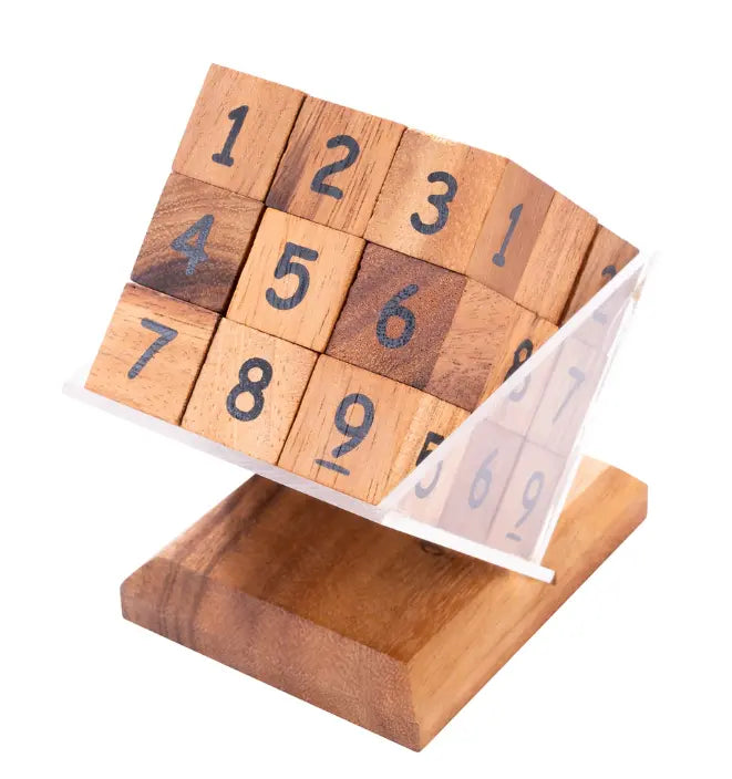 Wooden Sudoku Cube Puzzle