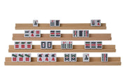 Wooden Mah Jongg tile rack, 35 cm (6697)