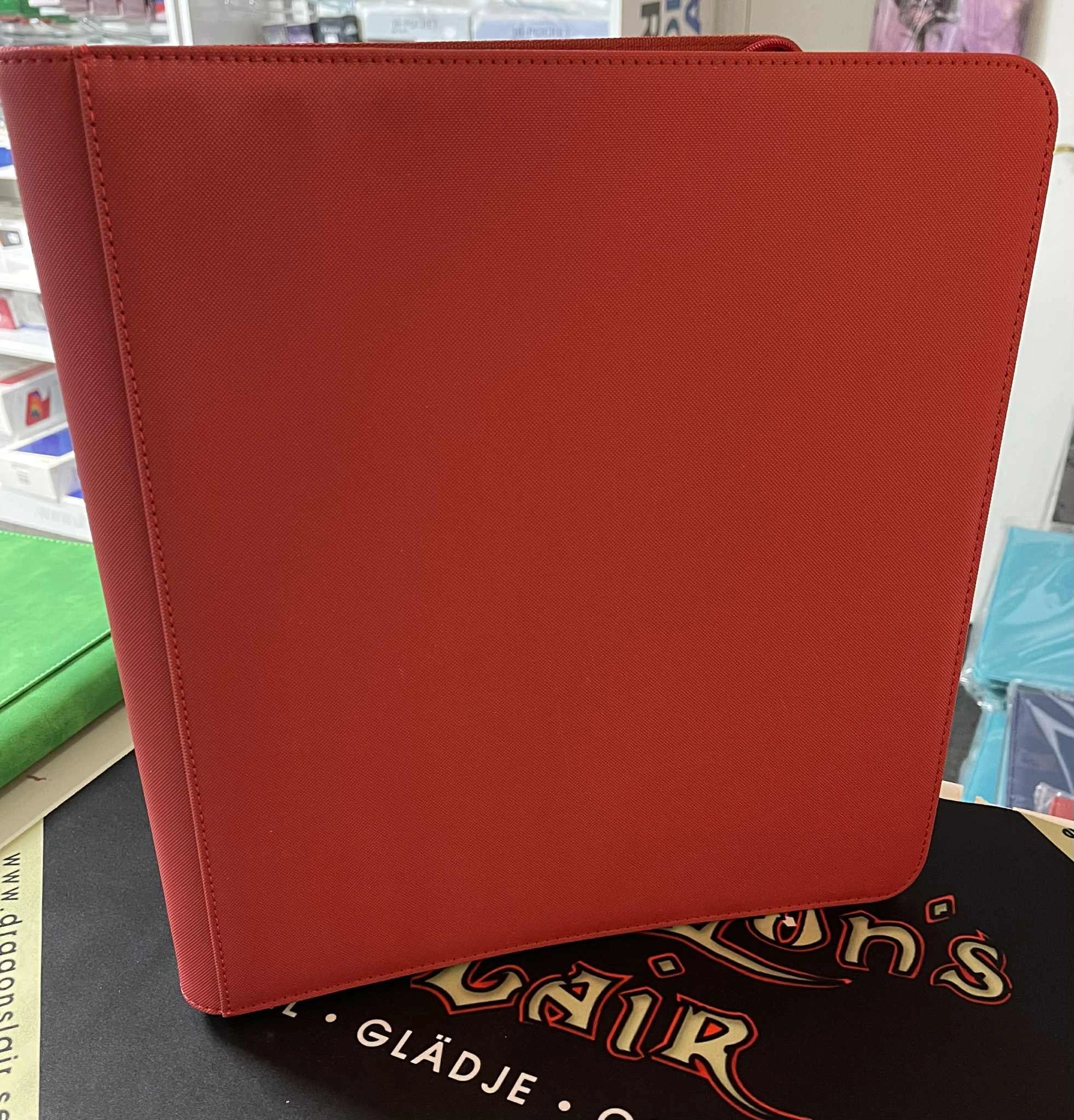 Zip Cardbinder 12-Pocket (480 cards) Red