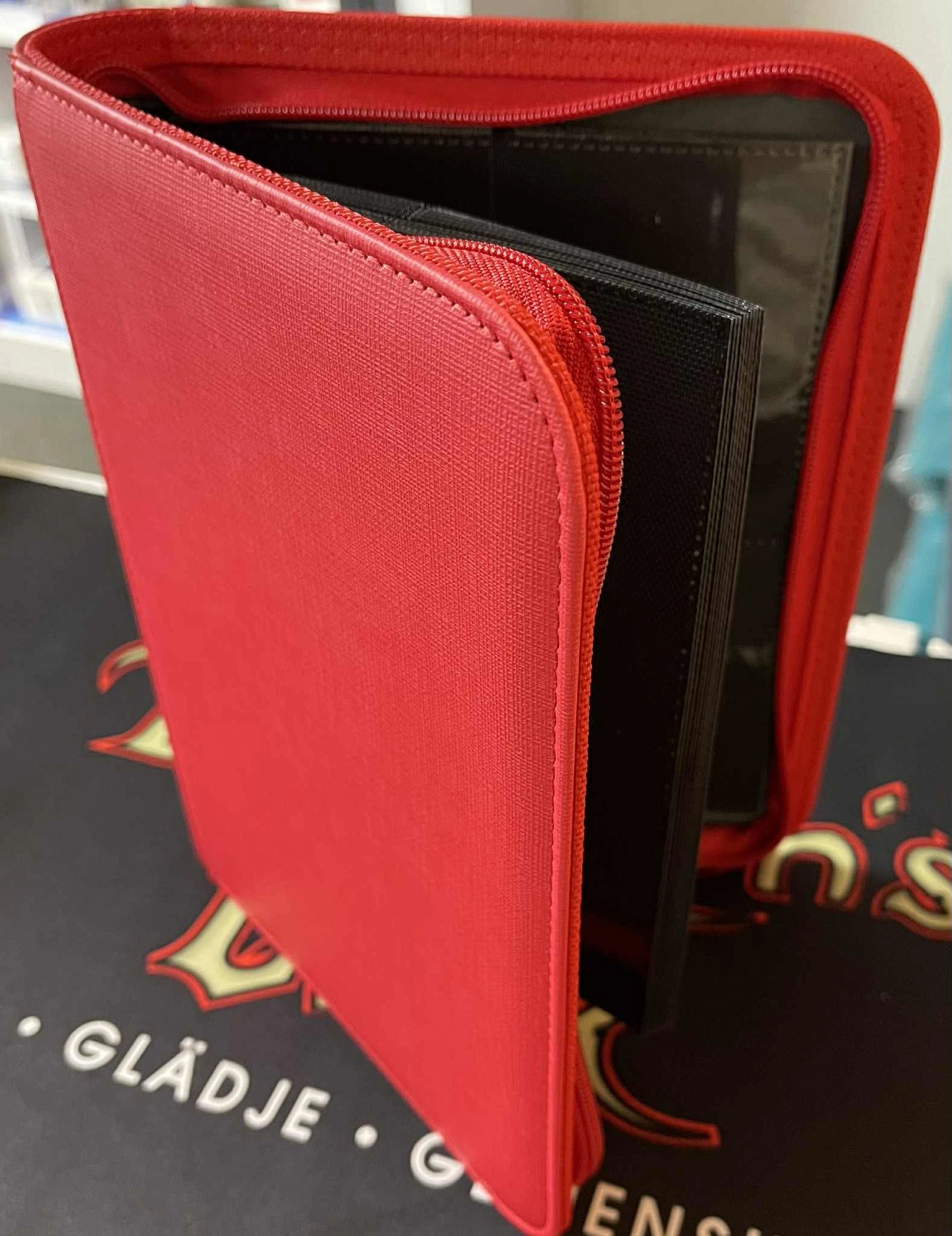 Zip Cardbinder 4-Pocket (80 cards) Red