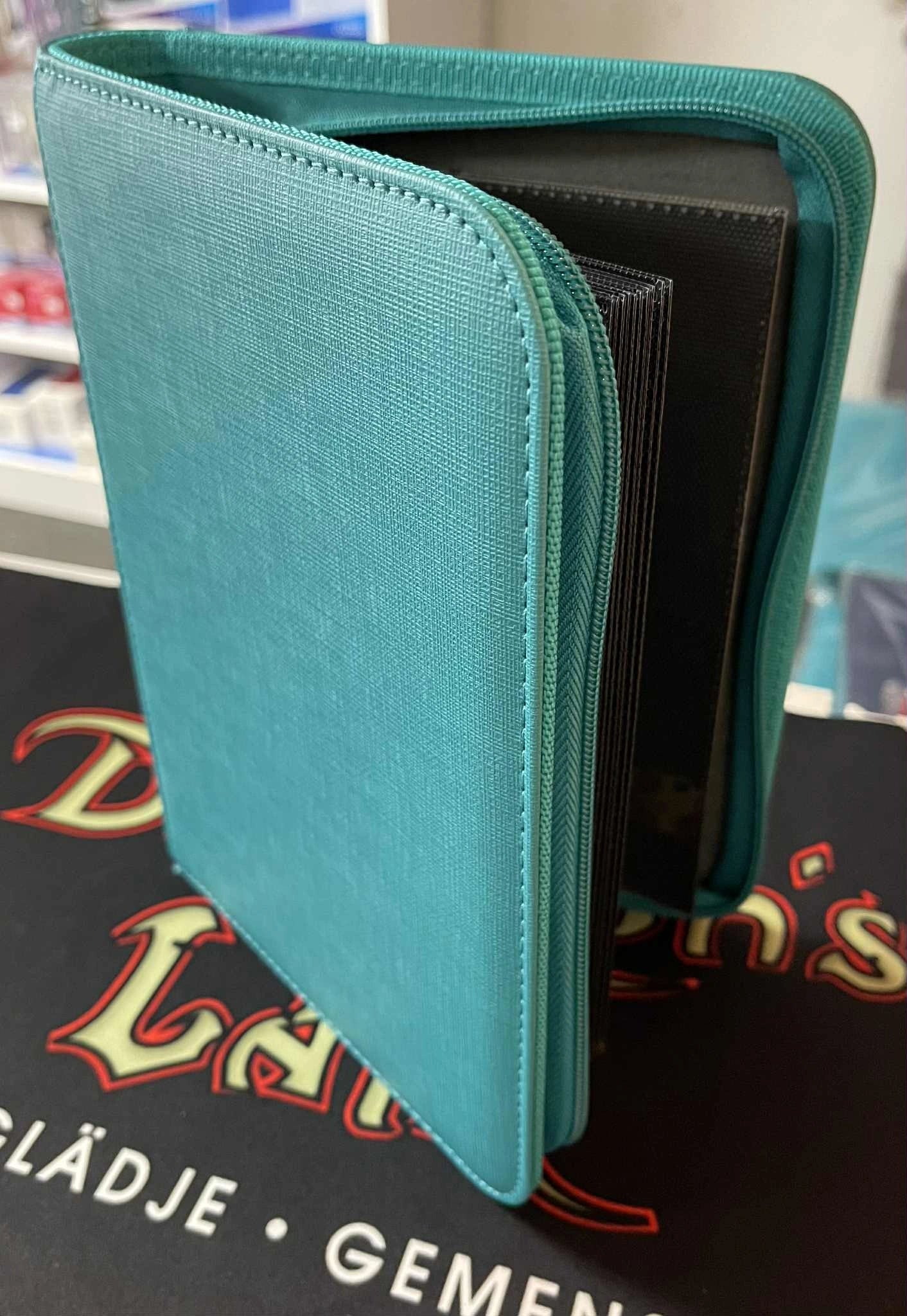Zip Cardbinder 4-Pocket (80 cards) Teal