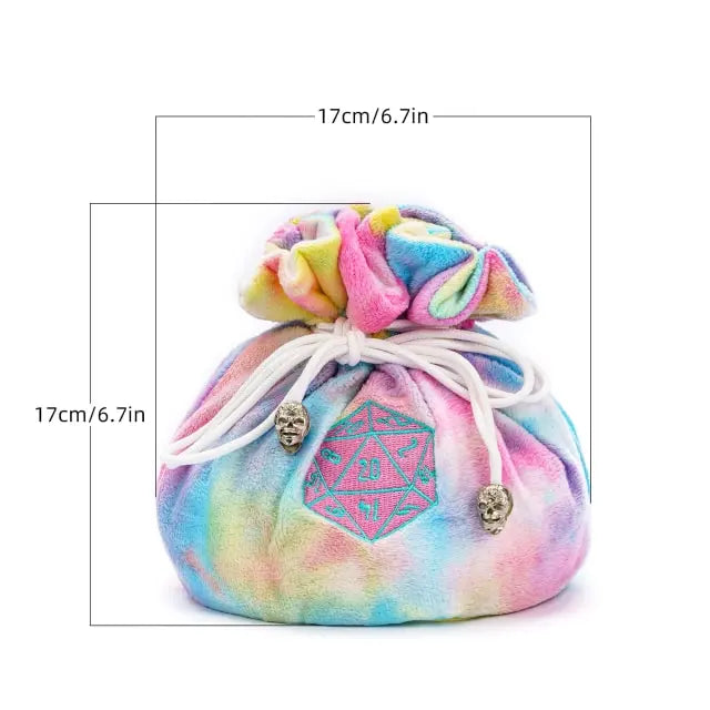 Rainbow Dice Storage Bag