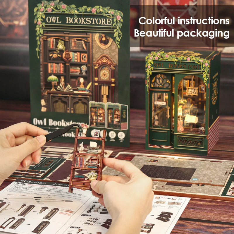 Owl Bookstore - Book Nook Kit - CuteBee