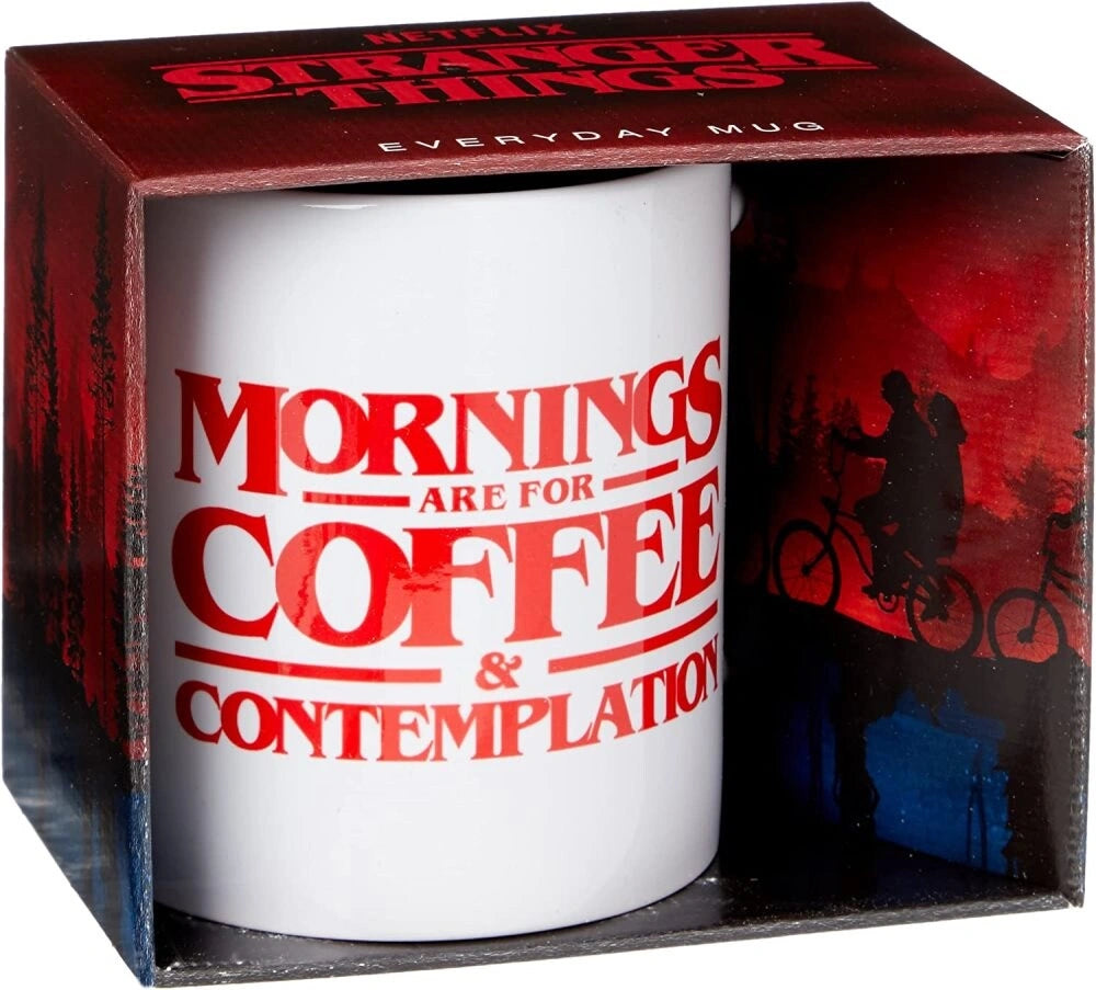 Stranger Things Mug Coffee and Contemplation