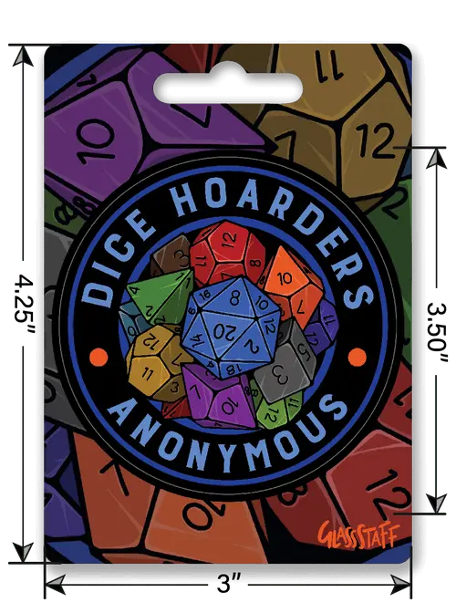 Dice Hoarders Anonymous Sticker