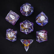 A Role Playing Dice Set - Purple Ribbon Dice