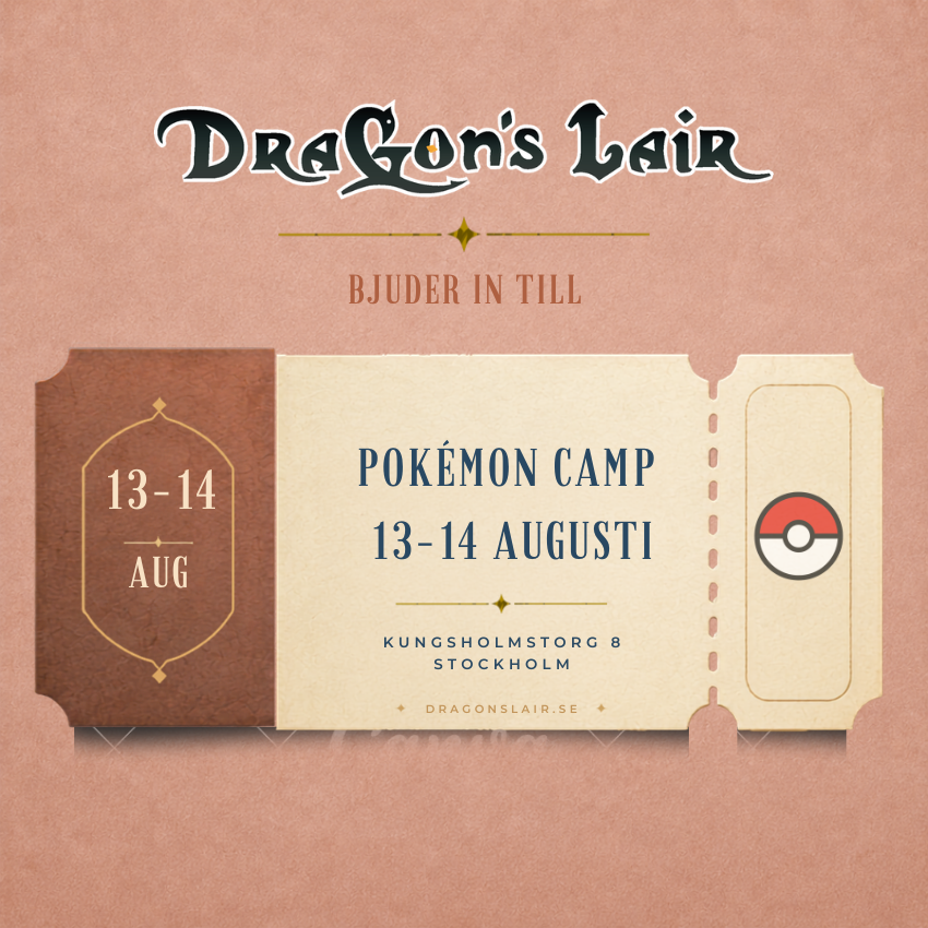 Pokémon Camp Turneringsfokus 13-14 Augusti