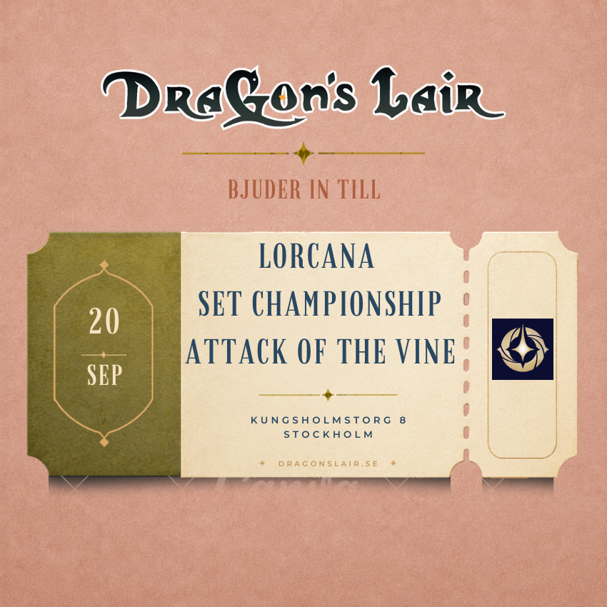 Deltagarbiljett - Lorcana Set championship Attack of the Vine