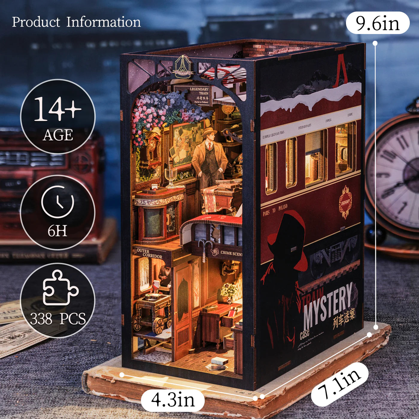 Train Mystery  - Book Nook Kit - CuteBee