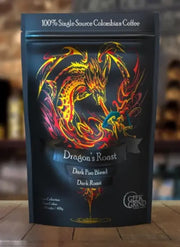 Geek Grind Coffee Dragon Roast Dark Fire Blend Whole Bean 12 oz