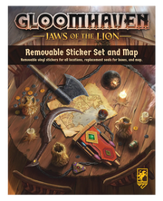 Gloomhaven: Jaws of the Lion Removable Sticker Set & Map