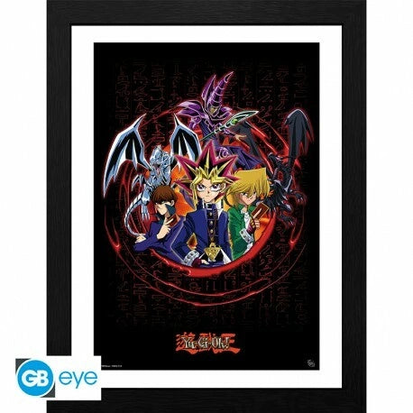 YU-GI-OH! - Framed print "Joey Yugi Kaiba" (30x40 cm)