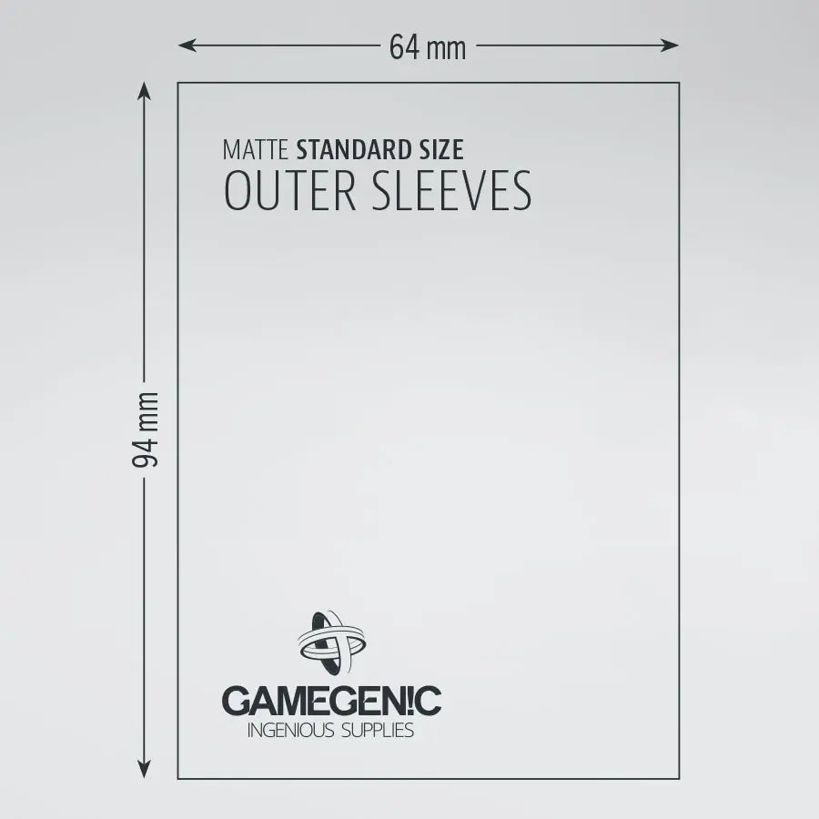 Outer Sleeves Matte Standard Size (50 Sleeves)