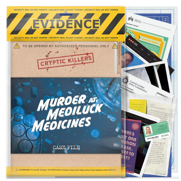 Cryptic Killers Murder at Mediluck Medicines