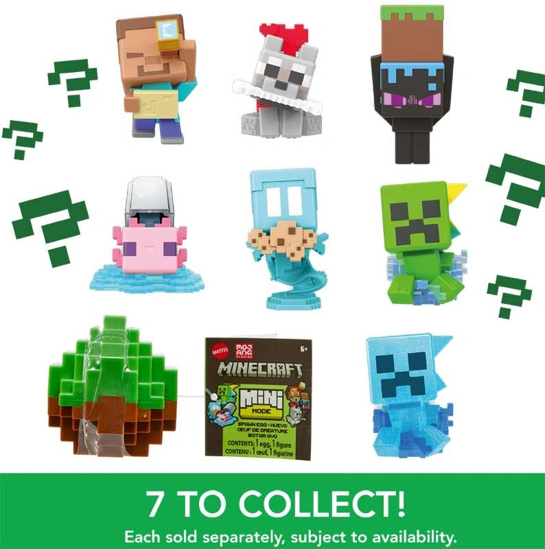 MINECRAFT MINI MODE SPAWN EGG ASSORTED