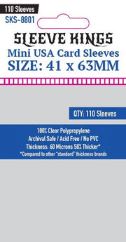 Sleeve Kings - Mini USA Card Sleeves, 41x63mm (110)