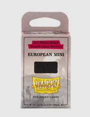 (45x68mm) Board Game Sleeves - European Mini Black Sleeves