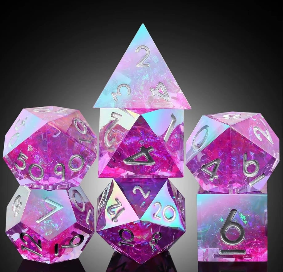 A Role Playing Dice Set - Rose Spectral
