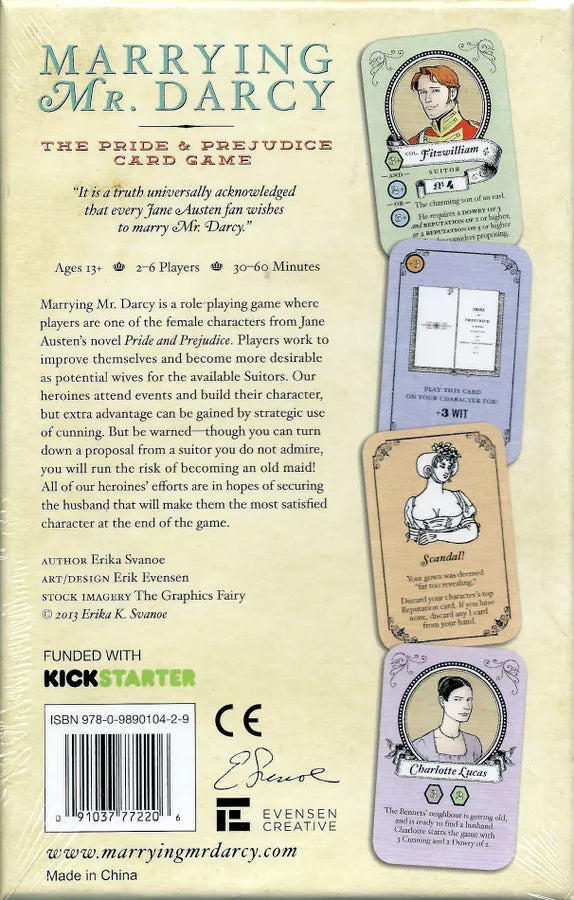 Marrying Mr. Darcy - The Pride & Prejudice Card Game