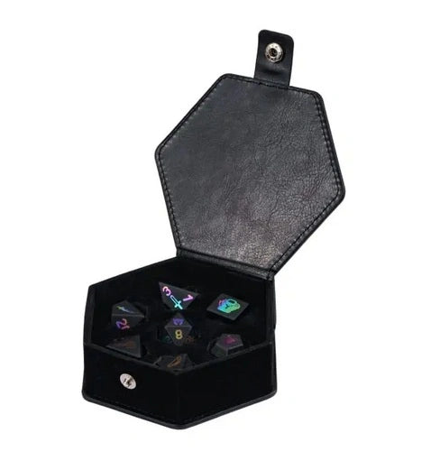 A Role Playing Dice Set - Obsidian Gemstone Dice
