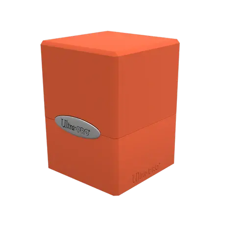 Classic Satin Cube - Pumpkin Orange