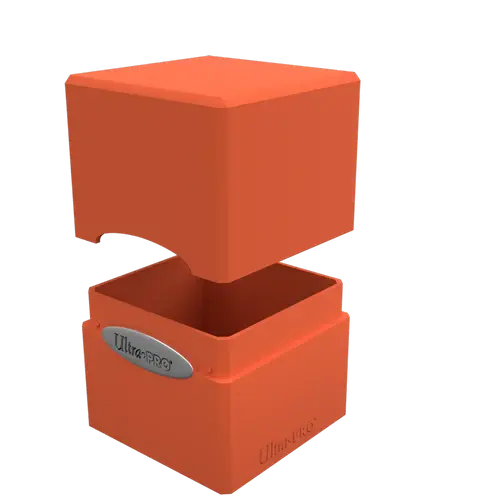 Classic Satin Cube - Pumpkin Orange