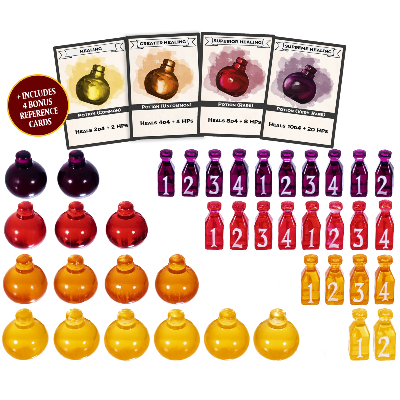 DnD Healing Potion Markers & Dice | For Dungeons & Dragons (D&D)