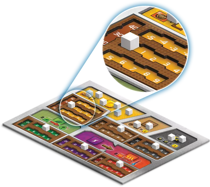 Terraforming Mars: Dual Layer Playerboards