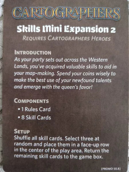 Cartographers: Skills Mini Expansion 2