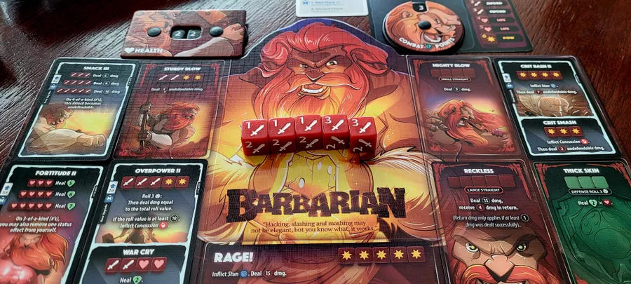Dice Throne: Season One ReRolled – Barbarian v. Moon Elf