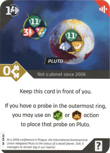 SETI Pluto Promo Card