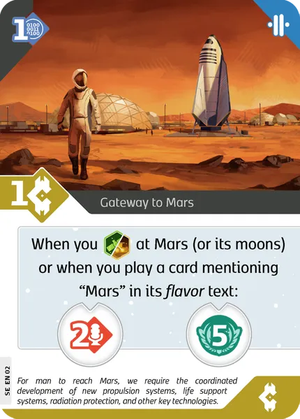 SETI Gateway to Mars Promo Card