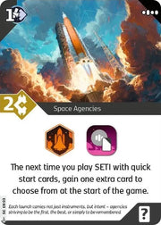 SETI Space Agencies Promo Card
