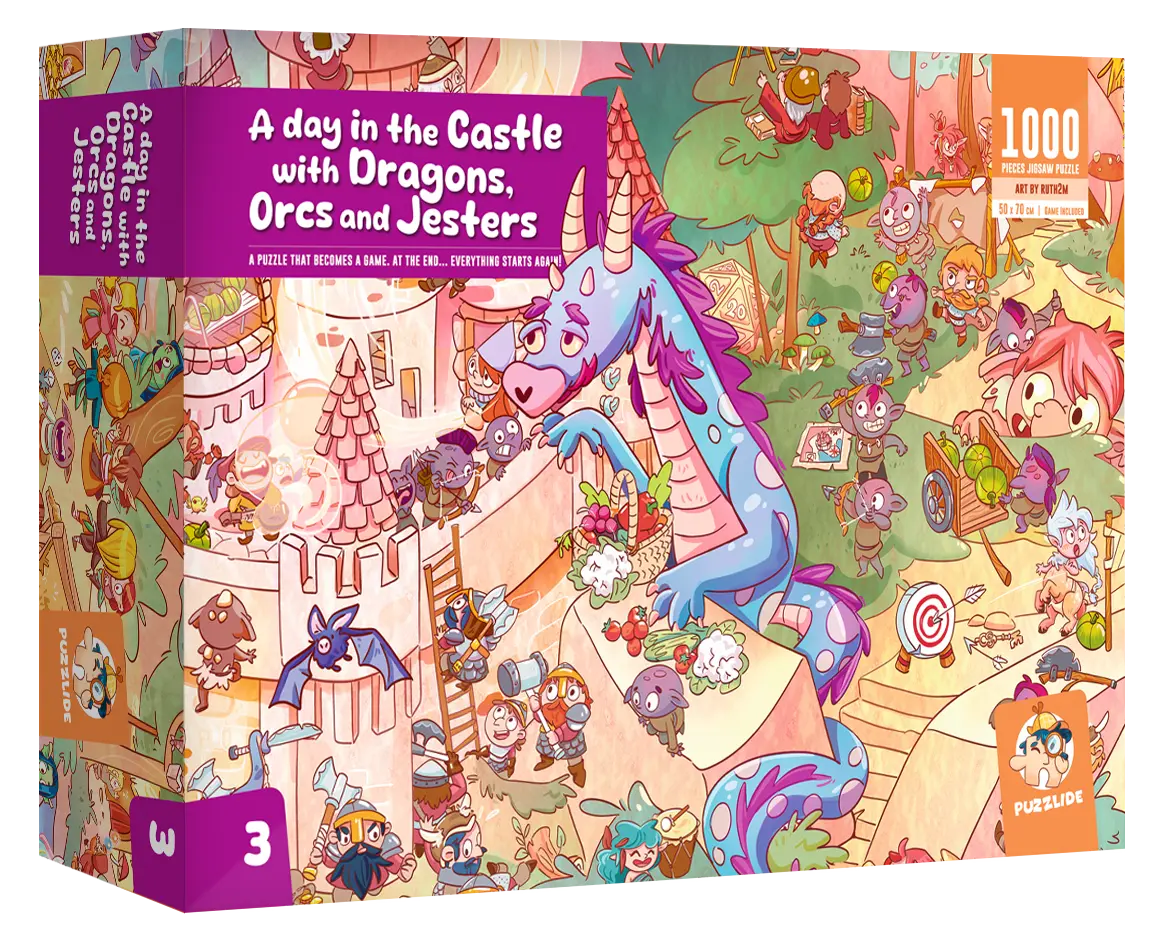 A Day in the Castle with Dragons Orcs & Jesters Puzzle