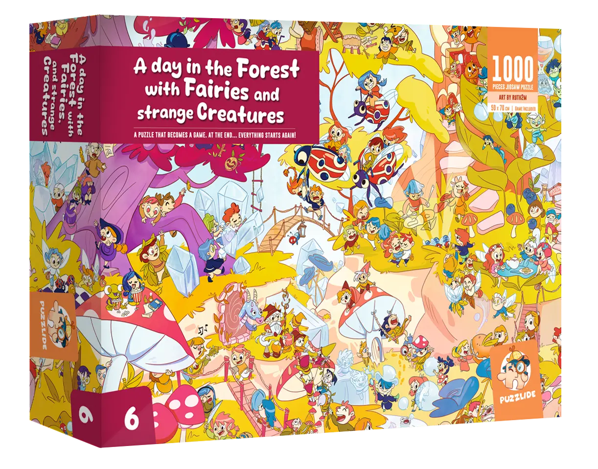 A Day in the Forest with Fairies & Strange Creatures Puzzle