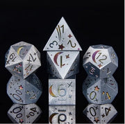 A Role Playing Dice Set Metallic - Rainbow Comet
