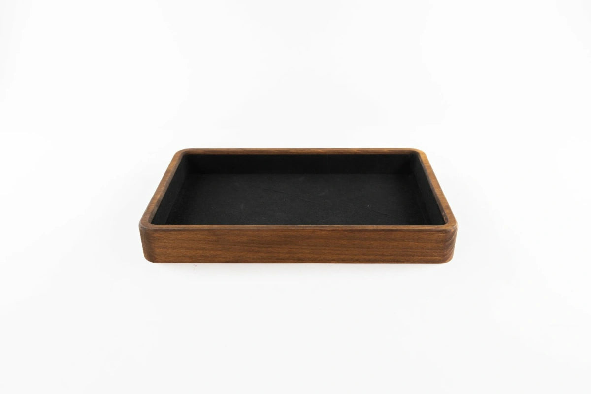 Dice Tray Real Wood - Brown