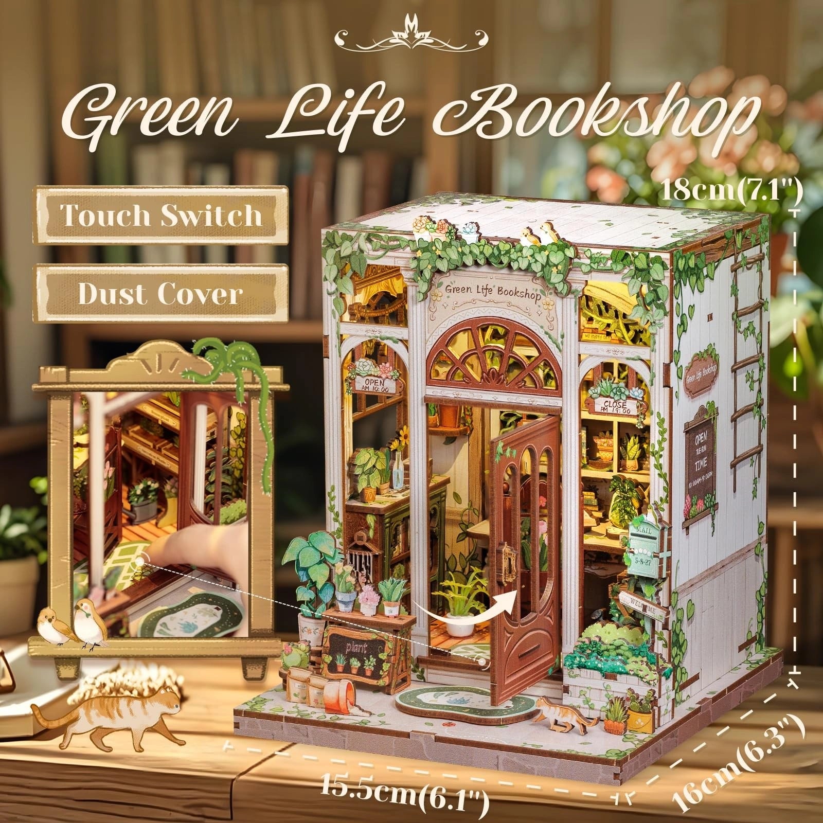 Green Life Bookshop - Book Nook Kit - CuteBee